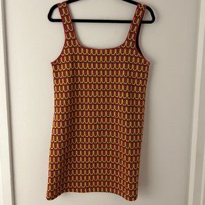 NWOT Zara Jacquard Retro Mod Knit Mini Dress (Size S)
